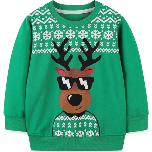 Other - Toddler Boys Christmas Sweatshirt Sweater & Kids Pullover Long Sleeve